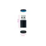 Nanocavo Adattatore da USB-A 3.1 maschio a USB-C femmina - immagine 2