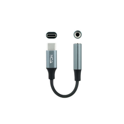 5 mm femmina a USB-C maschio - Cavo con rivestimento in nylon - Connettori in alluminio - Lunghezza 0