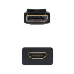 Nanocavo Convertitore DisplayPort a HDMI - DP/M-HDMI A/H - 15 cm - Colore Nero - immagine 2
