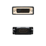 Nanocavo Adattatore DVI a HDMI - 24+1/M-HDMI A/H - Colore Nero - immagine 2