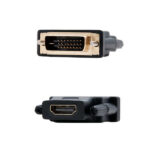 Nanocavo Adattatore DVI a HDMI - 24+1/M-HDMI A/H - Colore Nero - immagine 3