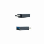 Nanocavo Adattatore da USB-C a USB 3.1 - USB-C/M-USB-A/H - Alluminio - Colore Nero - immagine 2