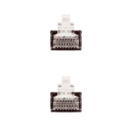Nanocavo Cavo di rete Patch RJ45 CAT.6 UTP AWG24 - 25 cm - Colore nero - immagine 3