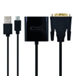 Nanocavo Convertitore DVI 24+1/M a VGA HDB15/H - 10 cm - Colore nero - immagine 2