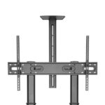 Aisens Supporto da pavimento ECO con ruote e manovella - Vassoio per DVD e supporto per videocamera per monitor/TV - Fino a 100 kg - Da 60 a 100 pollici - Colore nero - immagine 3