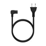 Aisens Cavo di alimentazione angolato a forma di 8 - CEE7/16/M-C7/H - 1,8 m - Colore nero - immagine 3