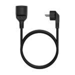 Aisens Prolunga di alimentazione Schuko - CEE7/M-CEE7/H - 5,0 m - Colore nero - immagine 3