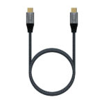 Cavo USB 2.0 in alluminio 5A 100W E-MARK - USB-C/M-USB-C/M - 1,0 m - Colore grigio - immagine 3