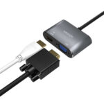 Aisens Convertitore USB-C a VGA/HDMI 4K - USB-C/M-VGA/H-HDMI/H - 15CM - Colore grigio - immagine 4