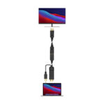 Aisens Convertitore attivo HDMI 2.0 + USB ALIM. a DisplayPort V1.2 - HDMI/M-USB/M-DP/H - 10CM - Colore nero - immagine 4