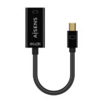 Aisens Convertitore Mini DP V1.2 a HDMI V1.4 4K@30HZ - MDP/M-HDMIA/H - 15CM - Colore Nero - immagine 2