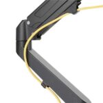 Cromad Supporto da tavolo con pistone a gas per 2 monitor da 17"-27" - Regolabile in altezza, girevole e inclinabile - Gestione dei cavi - Peso massimo per braccio 6,5 kg - VESA max 100x100 mm - immagine 4