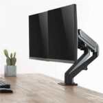 Cromad Supporto da tavolo con pistone a gas per 2 monitor da 17"-27" - Regolabile in altezza, girevole e inclinabile - Gestione dei cavi - Peso massimo per braccio 6,5 kg - VESA max 100x100 mm - immagine 5