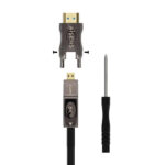 Cavo HDMI V2.1 AOC smontabile ultraveloce / Hec 8K@60Hz 4K@120Hz 4:4:4 48Gbps - A/M-D/A/M - 50 m - Colore nero - immagine 3