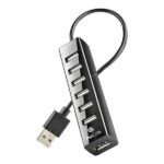 NGS Ihub7 Tiny Hub USB 2.0 - 7 porte USB 2.0 - Adattatore di alimentazione - Velocità fino a 480 Mbps - immagine 2