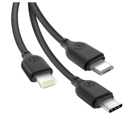 Tipo C e Lightning a USB - 1 m - Colore nero