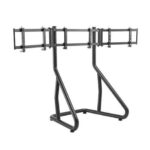 Cromad Supporto per 3 monitor da 24" a 32" Ideale per l'uso con Simulator Cockpit Seat - Sistema antifurto - Peso max. 50 kg - VESA da 75x75 a 400x200 - immagine 2