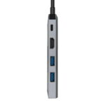 Aisens USB-C Dock 5 in 1 - USB-C a 1xHDMI - 1xRJ45 - 2xUSB - 1xPD - 15 cm - Colore grigio - immagine 3