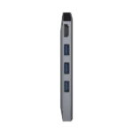 Aisens USB-C Dock 8 in 1 - USB-C a 1xHDMI - 1xRJ45 - 3xUSB - 1xPD - 1xSD - 1xMICRO SD - 15 cm - Colore grigio - immagine 3