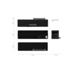 Aisens Adattatore SATA a USB-C USB 3.0/USB3.1 GEN1 per dischi rigidi da 2,5″ e 3,5″ con alimentatore - Colore nero - immagine 4