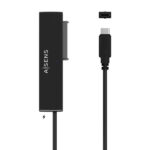 Aisens Adattatore SATA a USB-C USB 3.0/USB3.1 GEN1 per dischi rigidi da 2,5″ e 3,5″ con alimentatore - Colore nero - immagine 5