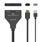 Aisens HDMI Duplicatore 4K@30HZ 1×2 con alimentazione USB e cavo - 30 cm - Colore nero - immagine 3
