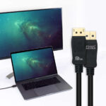 Cavo Nanocable Displayport 1.4 Certificato Vesa DP/M-DP/M 0,5 m - Colore nero - immagine 5