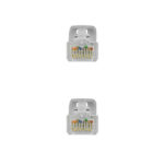 Nanocavo Cavo di rete Patch cord LSZH Cat.6A UTP AWG24 - 30 cm - Colore grigio - immagine 3
