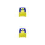 Nanocavo Cavo di rete Patch cord LSZH Cat.6A SFTP AWG26 25 cm - Colore blu - immagine 3