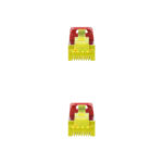 Nanocavo Cavo di rete Patch cord LSZH Cat.6A SFTP AWG26 30 cm - Colore rosso - immagine 3