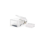 Nanocable Confezione da 50 connettori RJ45 a 8 fili Cat.6 - Colore trasparente - immagine 2