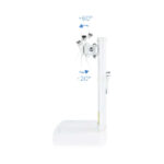 Tooq Supporto da tavolo per schermi girevole e inclinabile 17-27" - Colore bianco - immagine 2