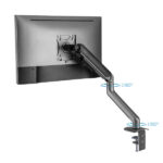 Tooq Supporto da tavolo per schermi girevole e inclinabile a 1 braccio 17-32" - Colore grigio - immagine 3