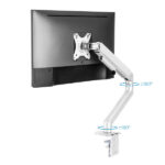 Tooq Supporto da tavolo per schermi girevole e inclinabile a 1 braccio 17-32" - Colore bianco - immagine 3