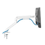 Tooq Supporto da tavolo per schermi girevole e inclinabile a 1 braccio 17-32" - Colore bianco - immagine 4