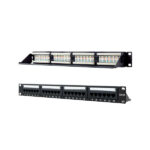 Nanocavo pannello di permutazione 24 porte Cat.6A UTP 19 1U - Colore nero - immagine 2