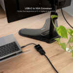 Nanocavo convertitore da USB-C a VGA - 10 cm - Colore nero - immagine 4