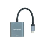 Nanocavo convertitore da USB-C a VGA - Alluminio - 10 cm - Colore grigio - immagine 2