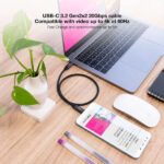 Nanocavo Cavo USB 3.2 Gen2X2 100W 4K/60Hz USB-C M/M 1,5 m - Colore nero - immagine 4
