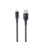 Nanocavo Cavo Lightning A USB A/M - Maglia - 1 m - Colore nero - immagine 2