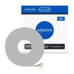 Aisens Cavo di rete RJ45 Cat.6 UTP rigido AWG23 CCA (lega) - 100 m - Colore grigio - immagine 3