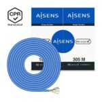Aisens Cavo di rete RJ45 LSZH CPR Dca CAT.6 UTP AWG24 - 305 m - Cavo blu - immagine 3