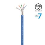 Aisens Cavo di rete RJ45 LSZH CPR Dca CAT.7 600 MHZ S/FTP AWG23 - 100M - Colore blu - immagine 2