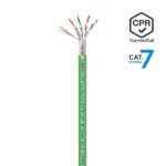 Aisens Cavo di rete RJ45 LSZH CPR Cca CAT.7 600 MHZ S/FTP AWG23 - 305M - Colore verde - immagine 2