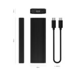 Aisens Box esterno M.2 (NGFF) ASM2-022B NVMe A USB3.2 Gen2 - Colore nero - immagine 3