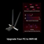TP-Link Archer TXE72E Adattatore di rete PCIe AXE5400 Wi-Fi 6E Bluetooth 5.3 - 2 antenne rimovibili - immagine 3