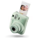 Fujifilm Instax Mini 12 Mint Green Fotocamera istantanea - Dimensioni immagine 62x46 mm - Flash automatico - Esposizione automatica - Mini specchio per selfie - Modalità primo piano - immagine 3