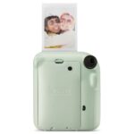 Fujifilm Instax Mini 12 Mint Green Fotocamera istantanea - Dimensioni immagine 62x46 mm - Flash automatico - Esposizione automatica - Mini specchio per selfie - Modalità primo piano - immagine 4