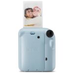 Fujifilm Instax Mini 12 Pastel Blue Fotocamera istantanea - Dimensioni immagine 62x46 mm - Flash automatico - Esposizione automatica - Mini specchio per selfie - Modalità primo piano - immagine 4
