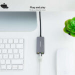 Nanocavo convertitore USB-C 3.2 GEN1 Ethernet 2.5G 15 cm - Colore grigio - immagine 4